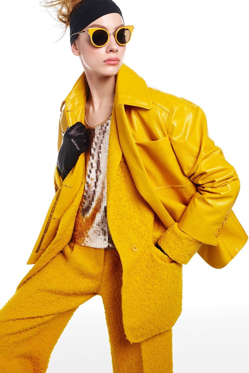 Max Mara spotlights yellow styles for fall-winter 2016 advertising campaign