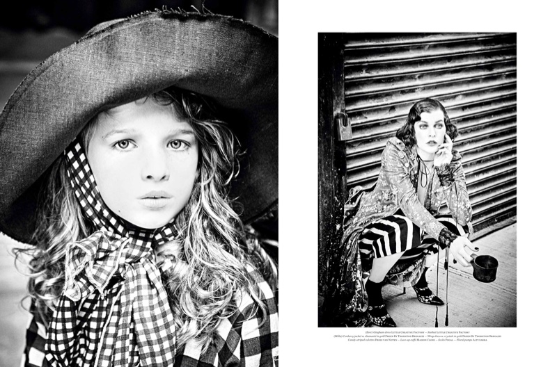 Ever Gabo takes after her mother Milla Jovovich in the fashion shoot