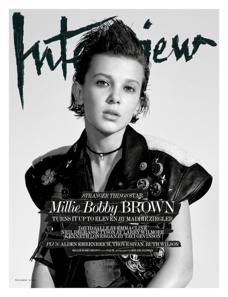 Millie Bobby Brown on Interview Magazine November 2016 Cover