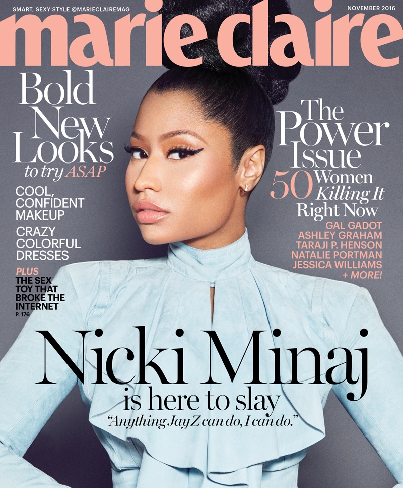 Nicki Minaj on Marie Claire November 2016 Cover