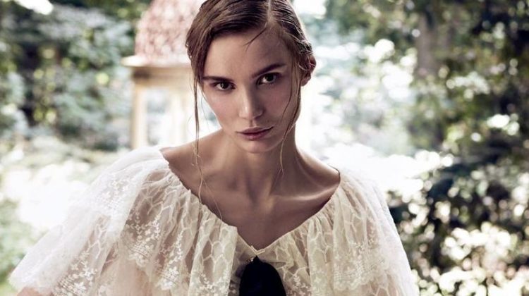 Natalia Daragan Poses in Dreamy Dresses for Vogue Russia Editorial