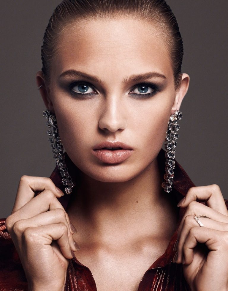 Romee Strijd Poses in the Best Party Ready Looks for The Edit – Fashion
