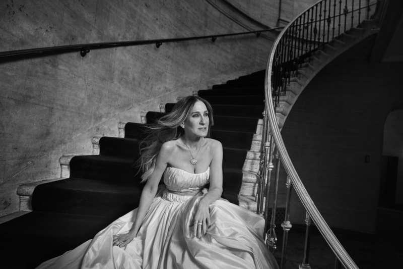 Actress Sarah Jessica Parker poses in Kat Florence Jewelry campaign