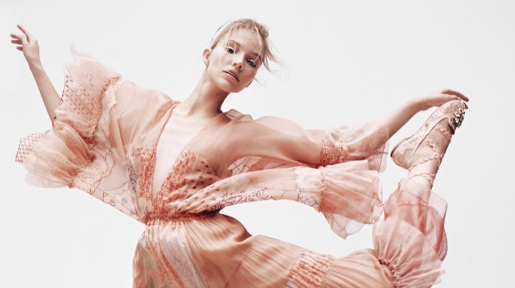 Sasha Luss Shows Off Her Best Moves for Vogue Japan Editorial