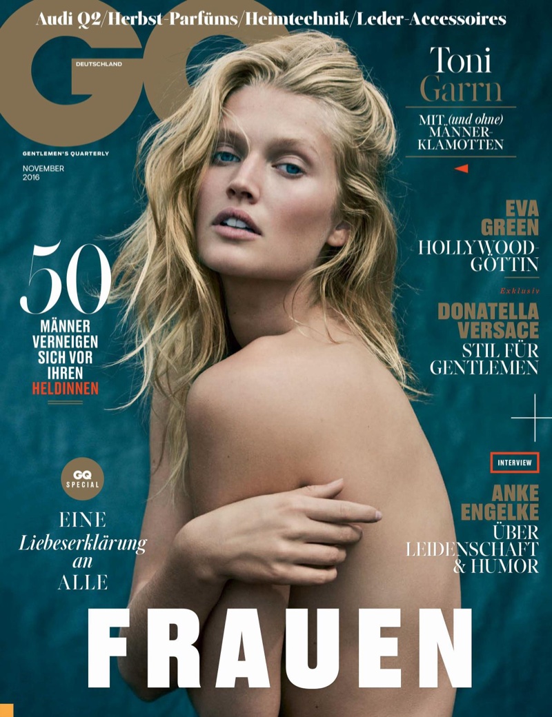 Toni Garrn on GQ Germany November 2016 Cover