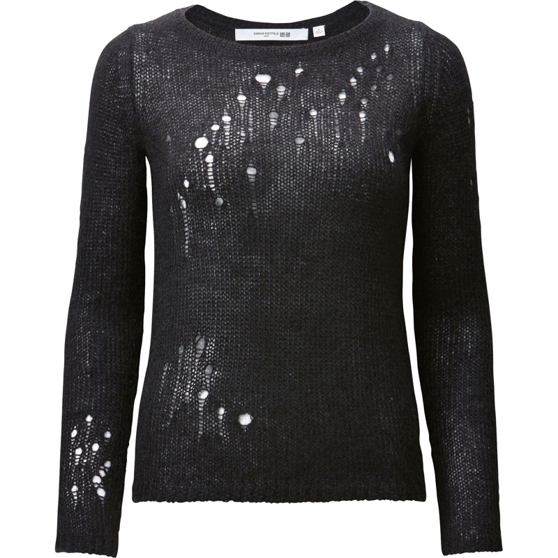 Uniqlo x Carine Roitfeld Distressed Mohair Blend Sweater