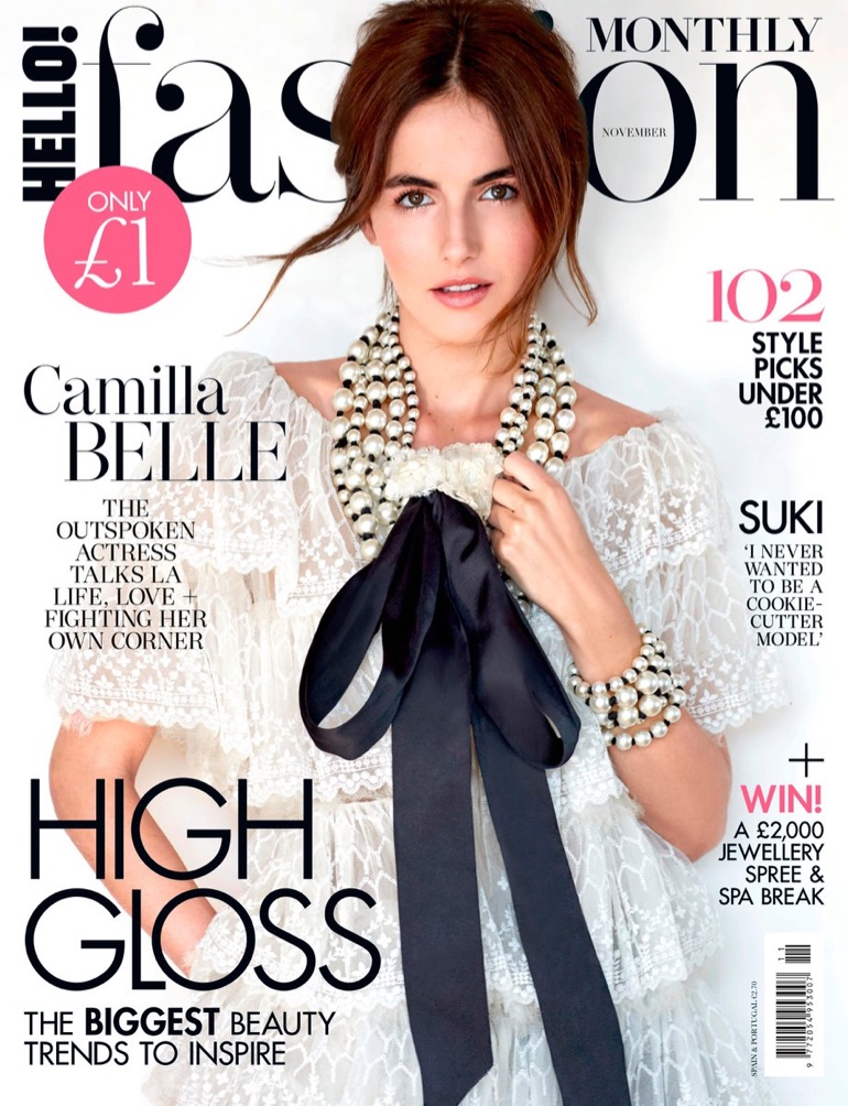 Camilla Belle on Hello! Fashion November 2016 Cover