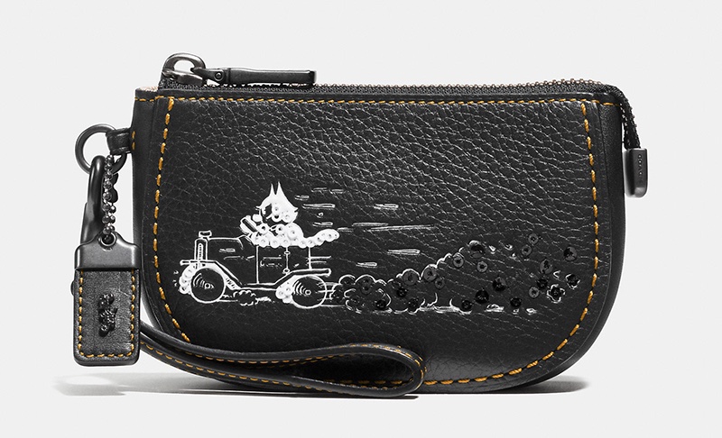 Coach x Felix the Cat Driving Pouch in Pebbled Leather