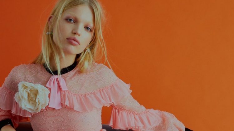 Daphne Groeneveld Stuns in Embellished Gowns for ELLE UK Daphne Groeneveld Stuns in Embellished Gowns for ELLE UK