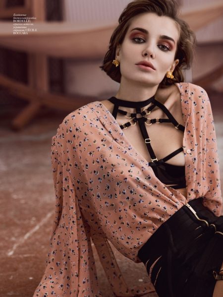 Daria Konovalova Poses in Dreamy Lingerie for Vogue Ukraine