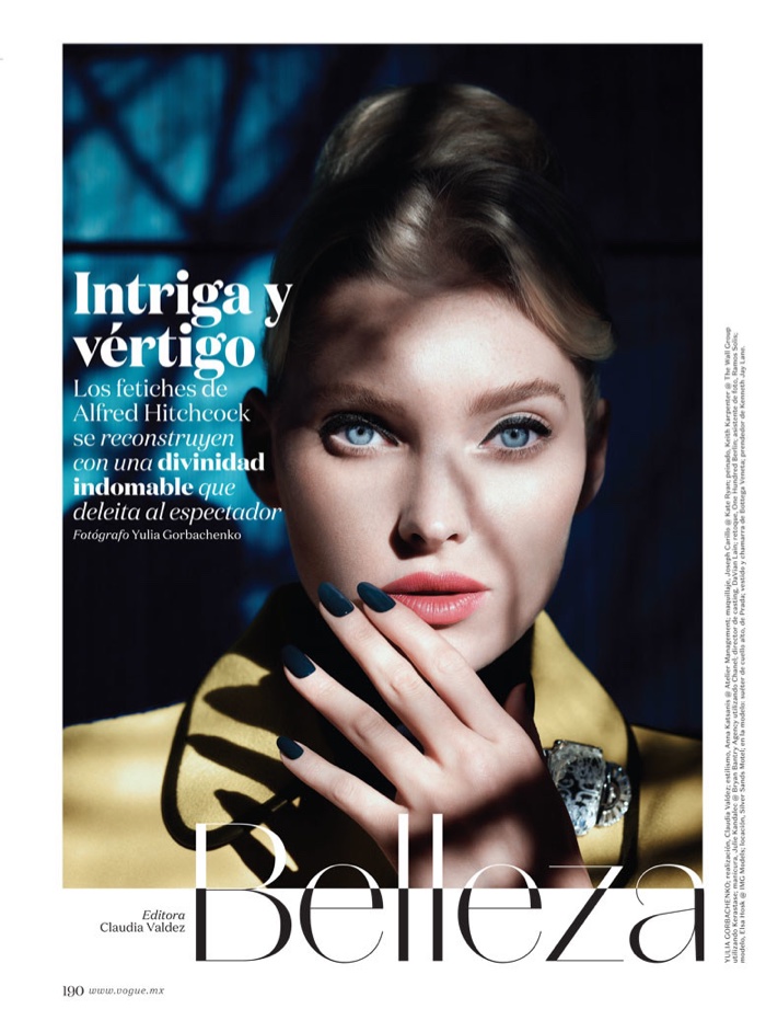 Elsa Hosk stars in Vogue Mexico's December issue