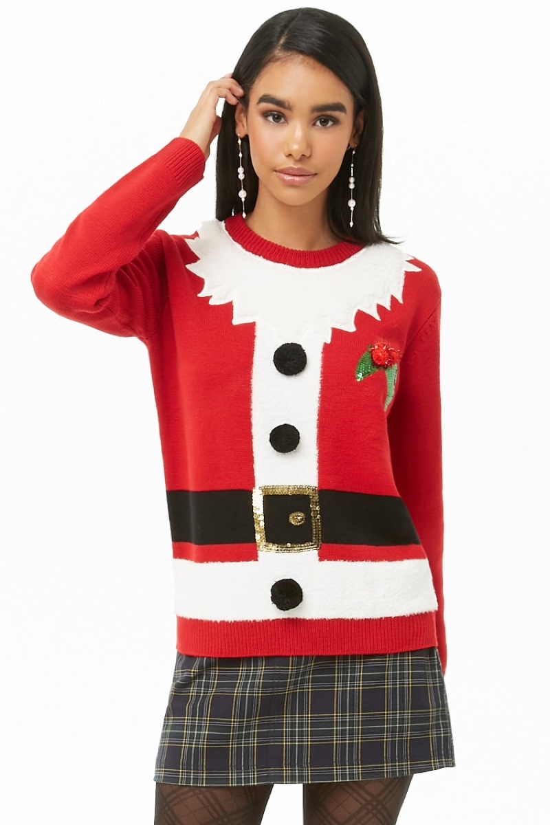 Forever 21 Santa Suit Graphic Sweater $24.90