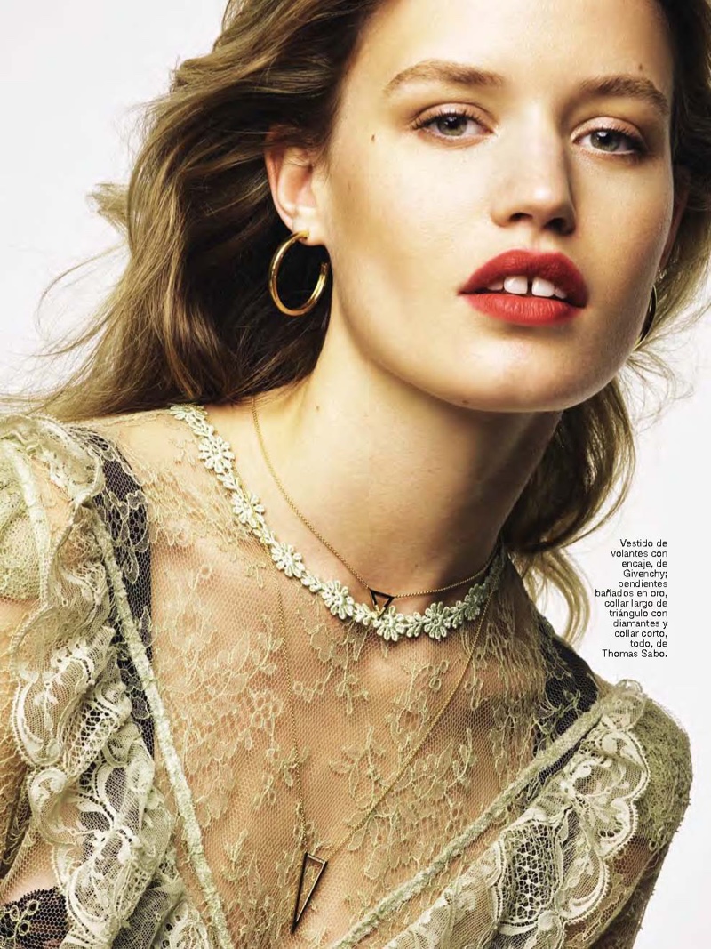 Georgia May Jagger Embraces Romantic Lace In Glamour Spain Georgia May Jagger Embraces Romantic Lace In Glamour Spain