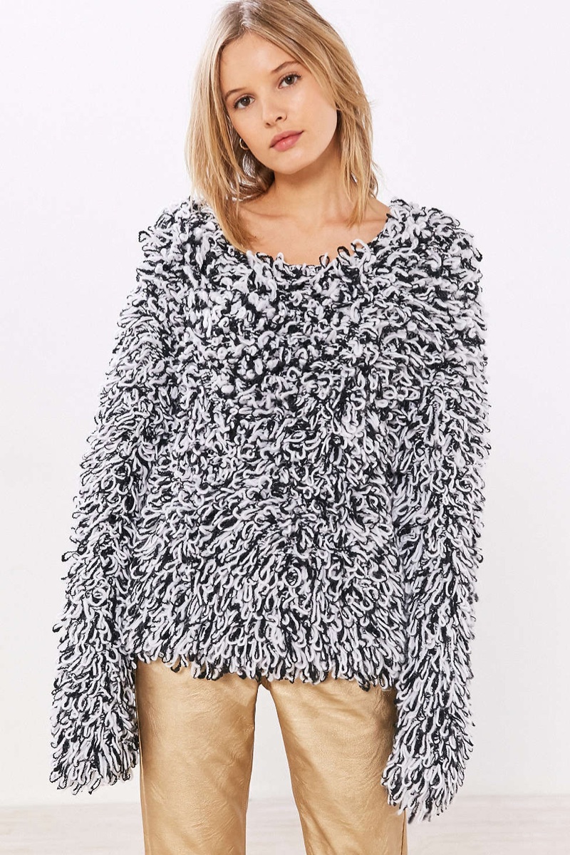 Glamorous Loopy Fringe Pullover Sweater