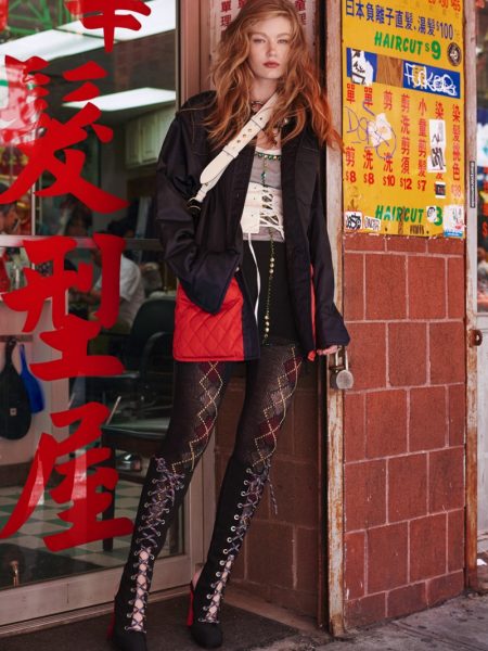 Hollie-May Saker Takes Prada to the Streets for L'Officiel Brazil Hollie-May Saker Takes Prada to the Streets for L'Officiel Brazil