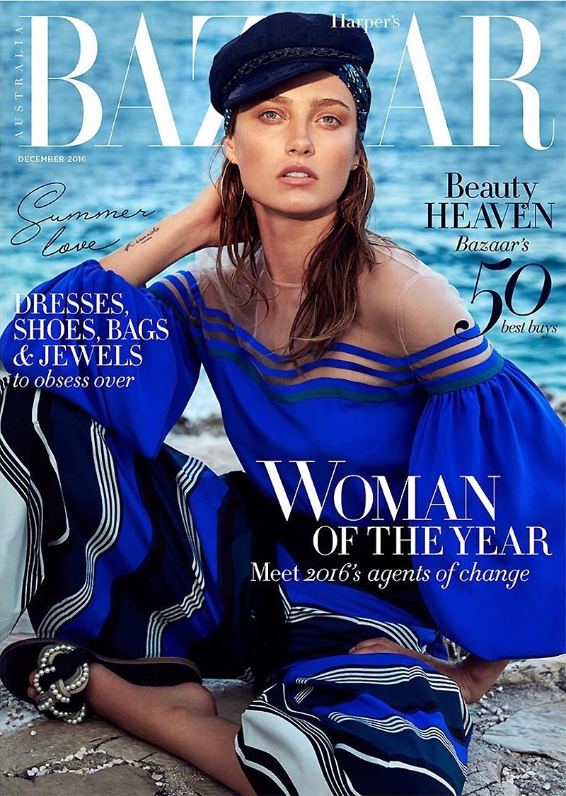 Karmen Pedaru on Harper's Bazaar Australia December 2016 Cover