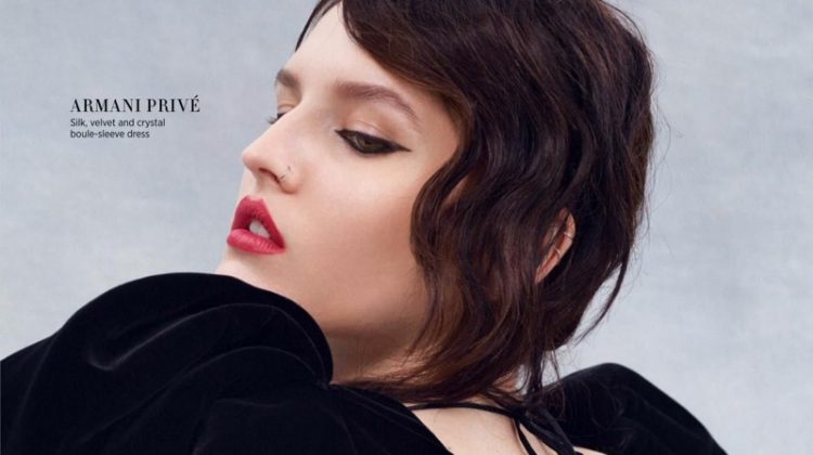 Katlin Aas Models Elegant Haute Couture Looks for Harper’s Bazaar Singapore