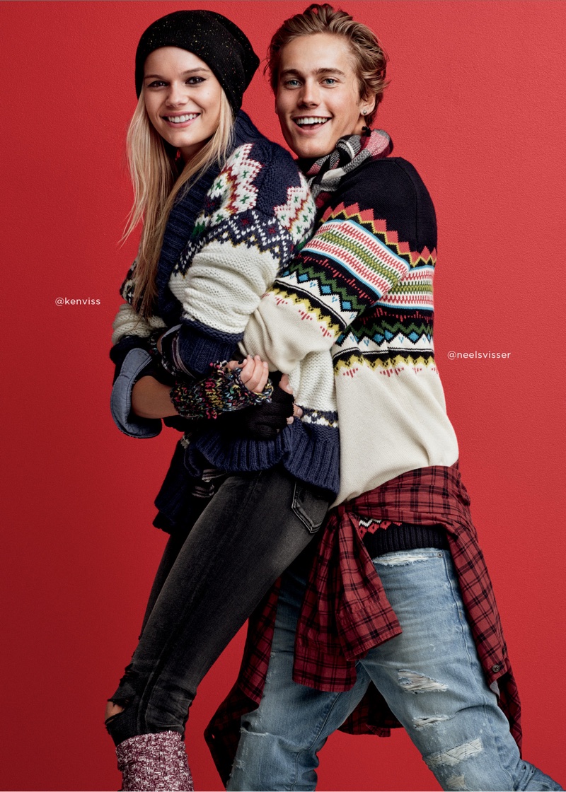 Brother and sister Kendall & Neel Visser star in American Eagle Outfitters' Holiday 2016 campaign