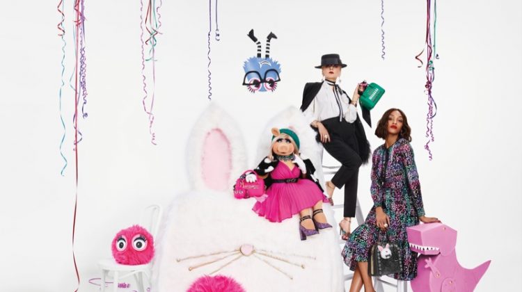 Miss Piggy & Jourdan Dunn Front Kate Spade’s Holiday Campaign