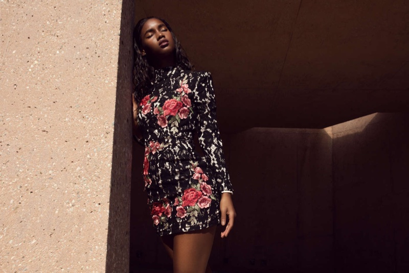 Missguided Peace + Love Limited Collection Black Lace Rose