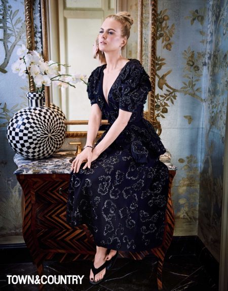 Nicole Kidman Sparkles in Dior Haute Couture for Town & Country Magazine Nicole Kidman Sparkles in Dior Haute Couture for Town & Country Magazine