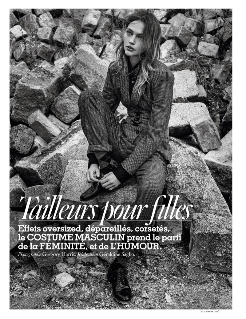 Sasha Pivovarova stars in Vogue Paris' November issue