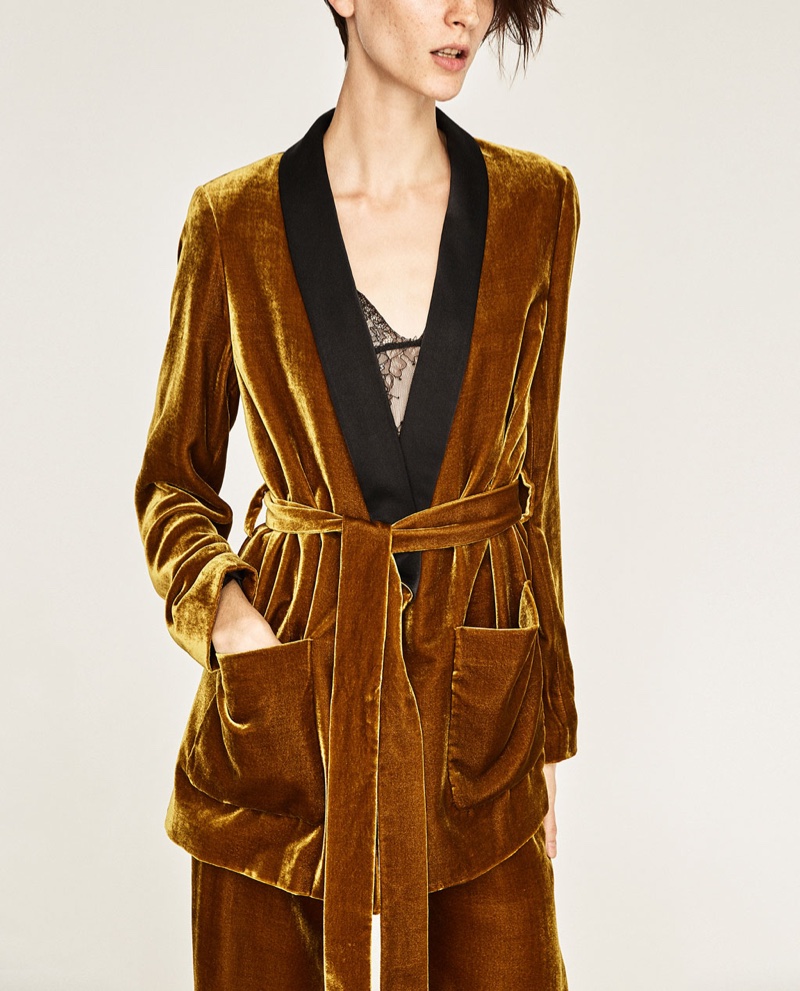 Zara Velvet Jacket and Trousers
