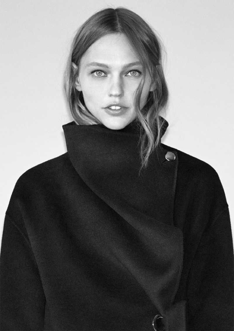 Get a closer look at the Zara oversized wrap coat