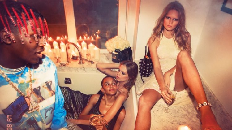 See How the Wang Squad Parties in Alexander Wang’s Spring Ads