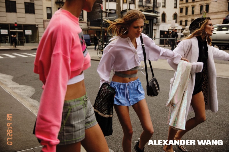 Alexander Wang's spring-summer 2017 campaign was captured on the streets of New York City