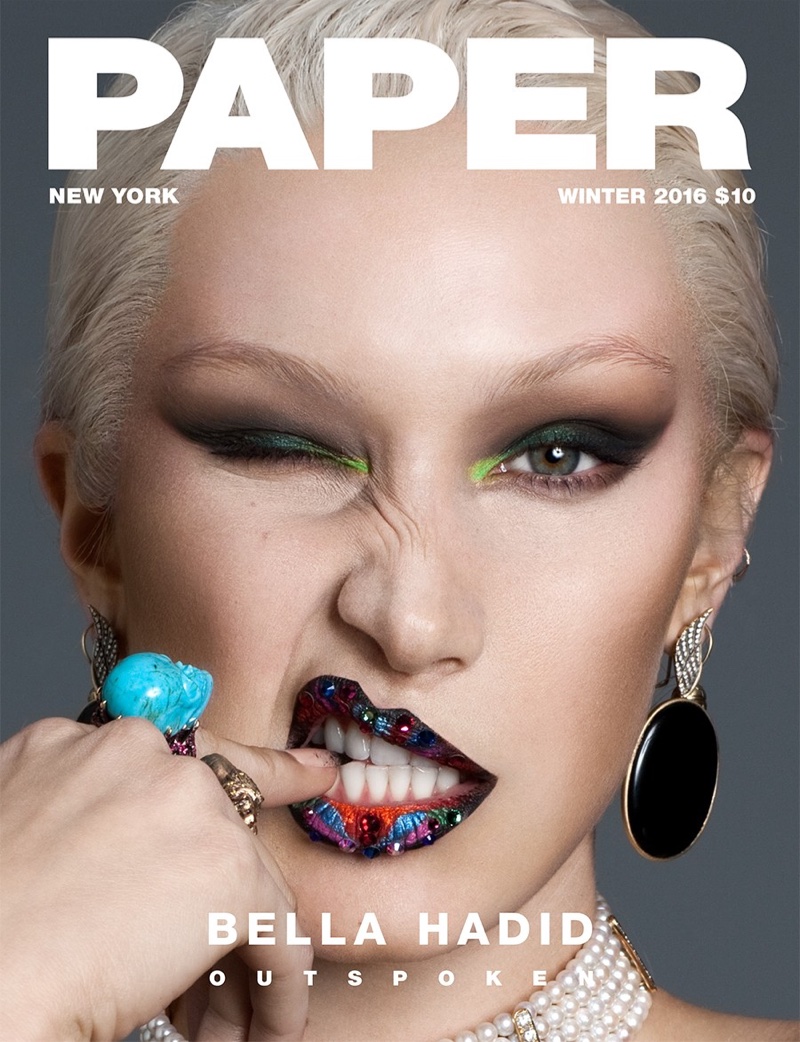 Bella Hadid on Paper Magazine Winter 2016 Cover