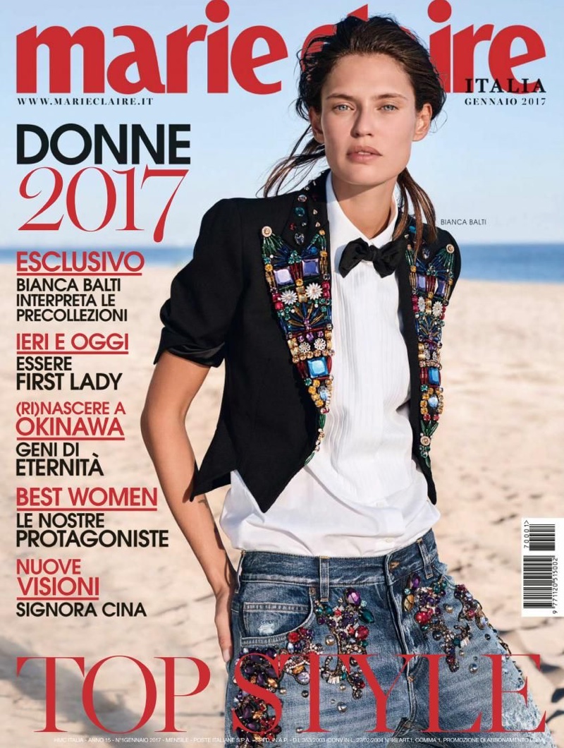 Bianca Balti on Marie Claire Italy January 2017 Cover
