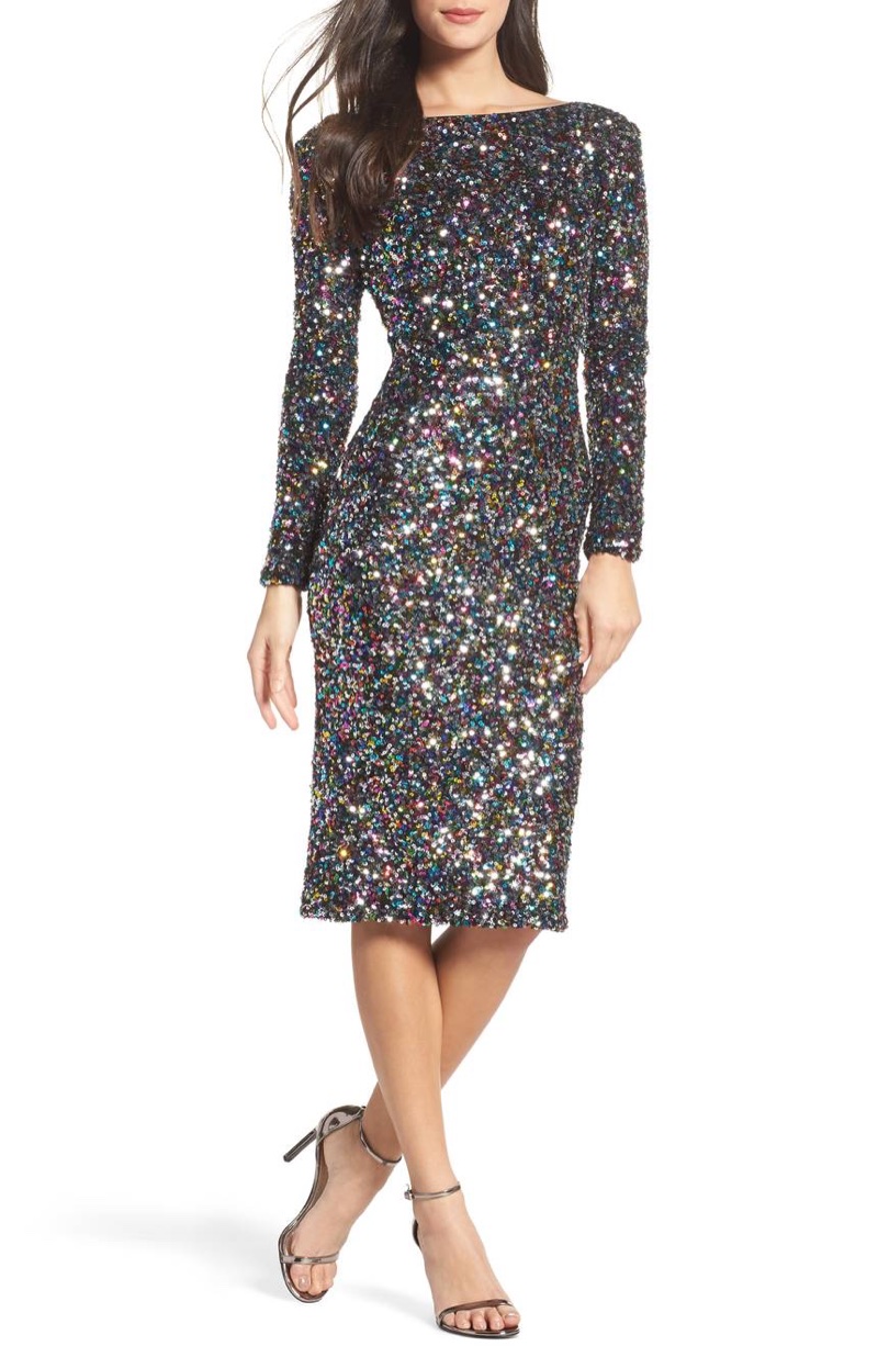 Dress the Population Emery Ombré Sequin Body-Con Dress $260