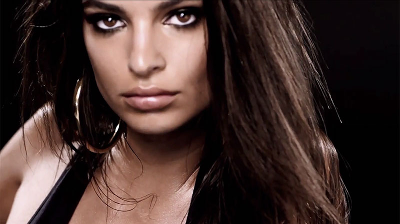 Model Emily Ratajkowski poses to Salt-N-Pepa's Push It for Love's Advent Calendar