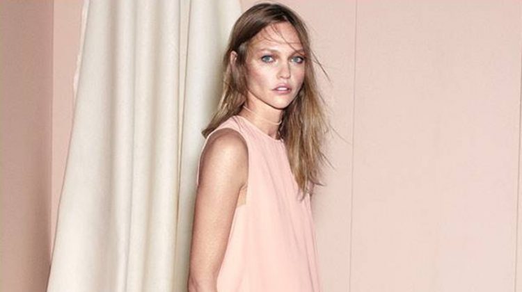 Sasha Pivovarova Models New Season Trends from H&M