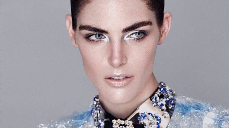 Hilary Rhoda Takes On Sleek Fashion for Harper’s Bazaar Kazakhstan