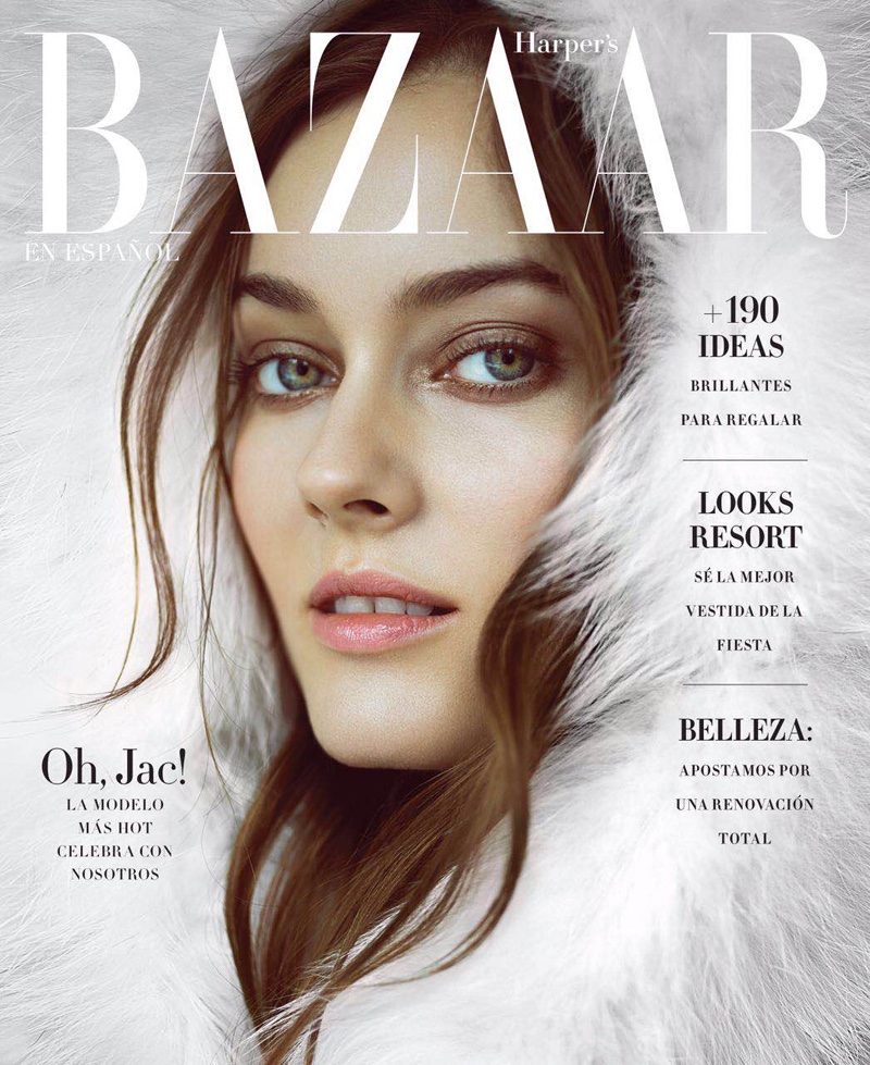 Jac Jagaciak on Harper's Bazaar Mexico December 2016 Cover