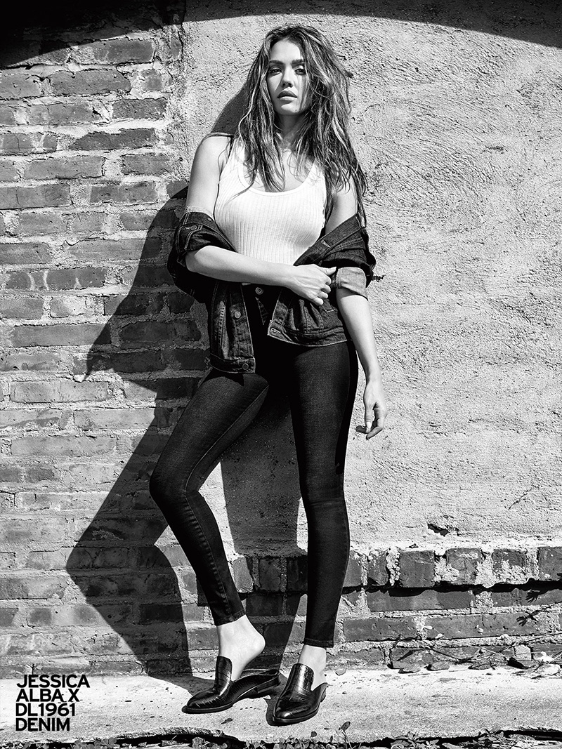 DL1961 x Jessica Alba No. 1 Trimtone Skinny Jean in Kinetic