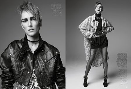 Josephine le Tutour Transforms in Punk Inspired Style for Air France Madame Josephine le Tutour Transforms in Punk Inspired Style for Air France Madame
