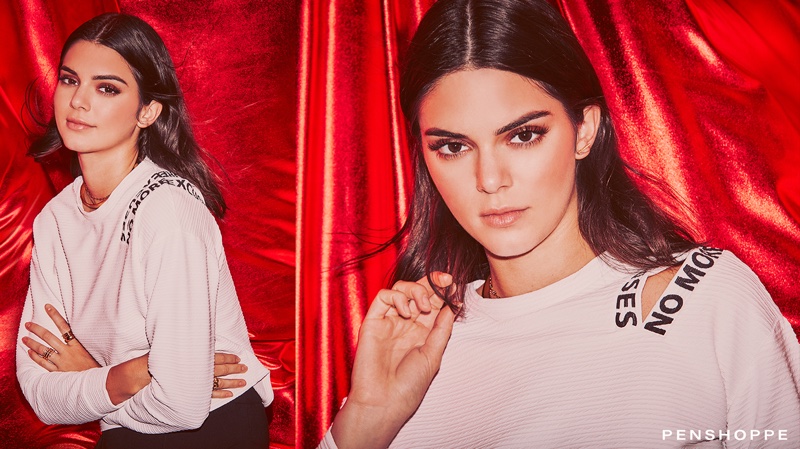 Model Kendall Jenner wears white shirt from Penshoppe