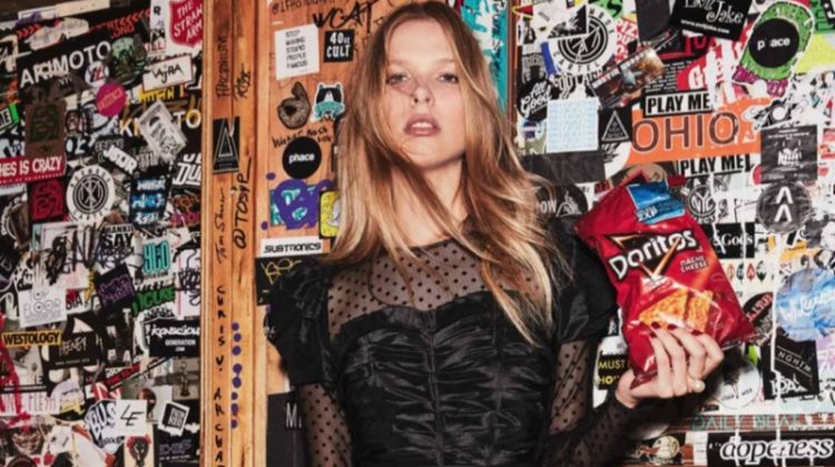 Lina Berg Goes from Day to Night Style for ELLE France