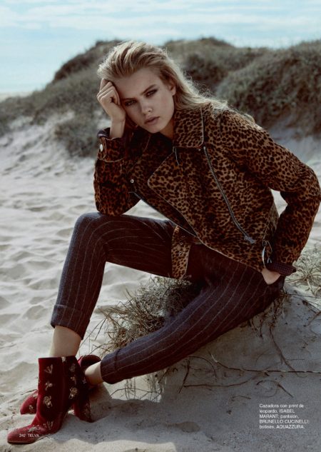 Linda Slava Shows How to Wear Animal Prints in TELVA Magazine