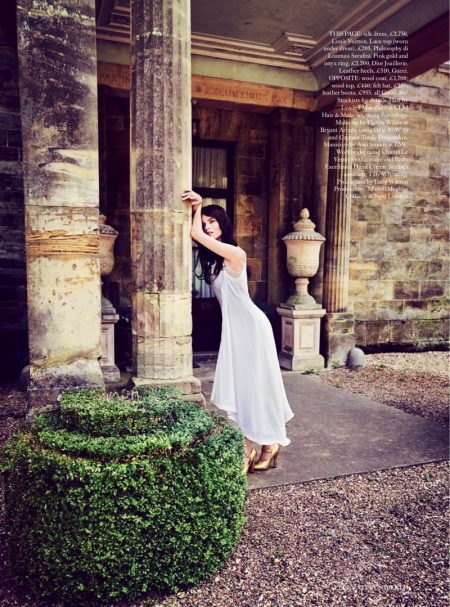 Meghan Collison Poses in the 'Field of Dreams' for Harper's Bazaar UK