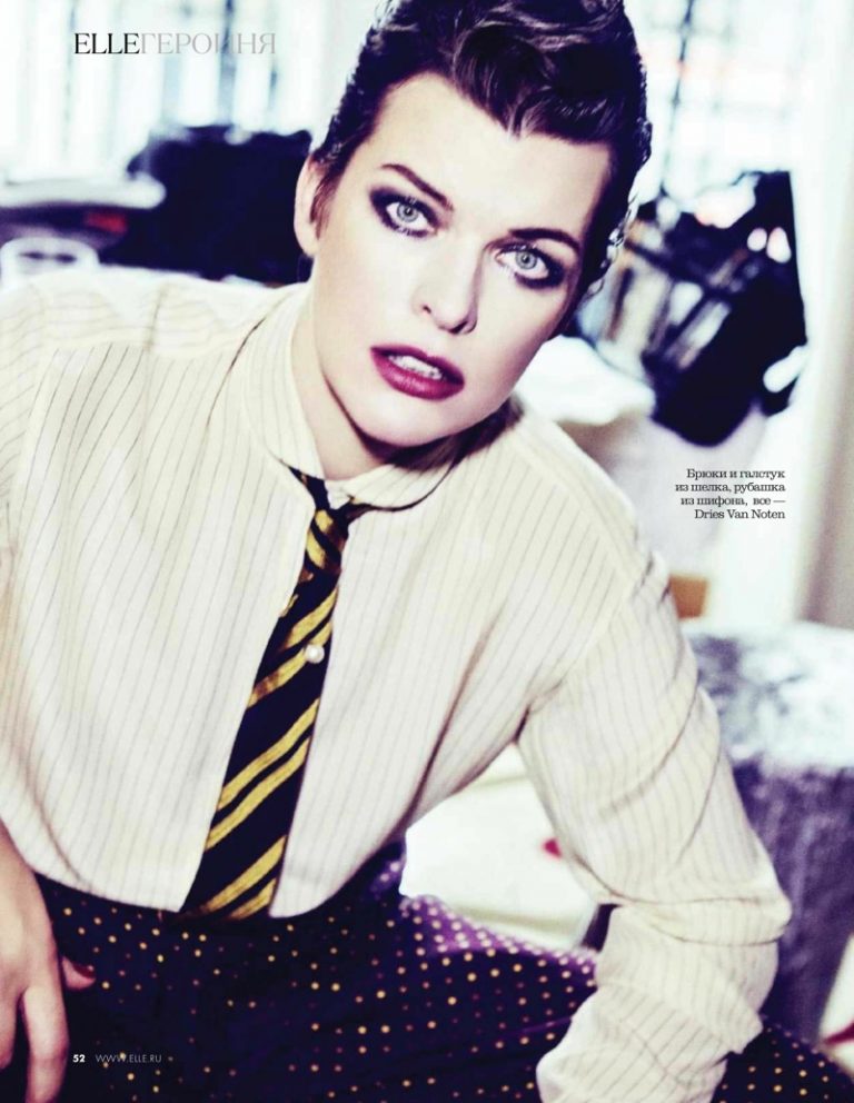 Milla Jovovich is an Alluring Vision in ELLE Russia – Fashion Gone Rogue