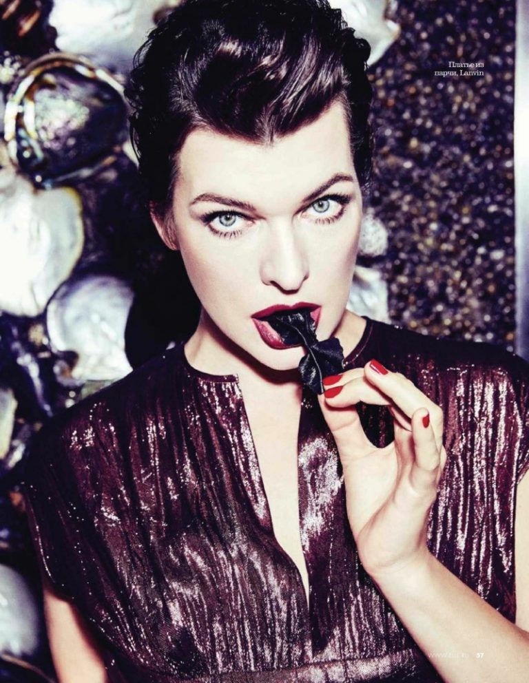 Milla Jovovich is an Alluring Vision in ELLE Russia