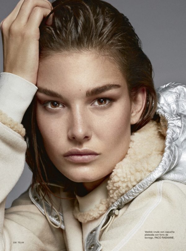 Ophelie Guillermand Models Chic Winter Styles for TELVA Magazine ...