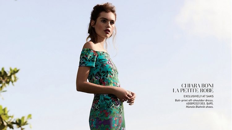 Staz Lindes Embraces Resort’s Tropical Prints for Saks Fifth Avenue