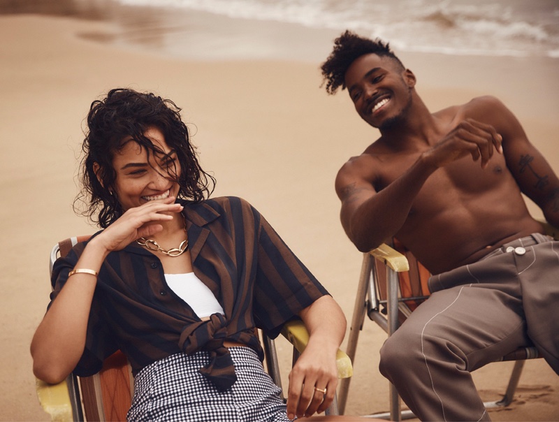 Shanina Shaik and fiancé DJ Ruckus star in ELLE Australia's January issue