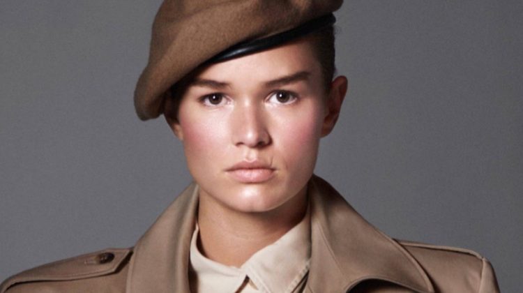 Anna Ewers Takes on Military Inspired Looks for Vogue Paris