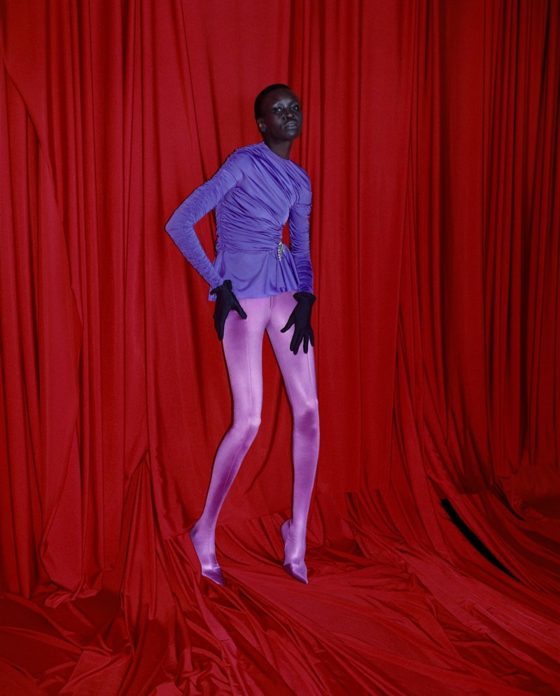 Alek Wek stars in Balenciaga's spring-summer 2017 campaign